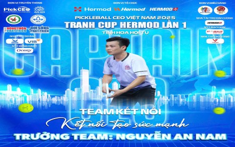 Lộ diện 8 thuyền trưởng tiên phong của giải Pickleball CEO Việt Nam 2025 - Tranh cúp Hermod lần I