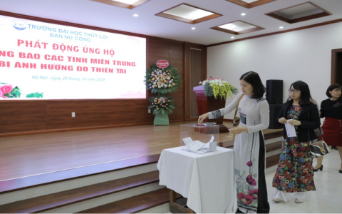 ĐH Thủy lợi hỗ trợ, miễn giảm học phí cho sinh viên ở miền Trung lũ lụt