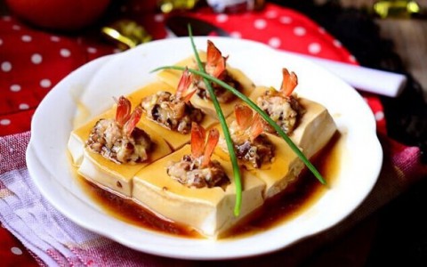 Cách làm món đậu phụ hấp tôm thịt bùi thơm, dậy mùi